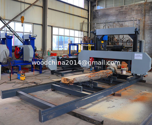 700mm MJ700P Mobile Bandsaw Mill ISO9001 Portable Lumber Mill