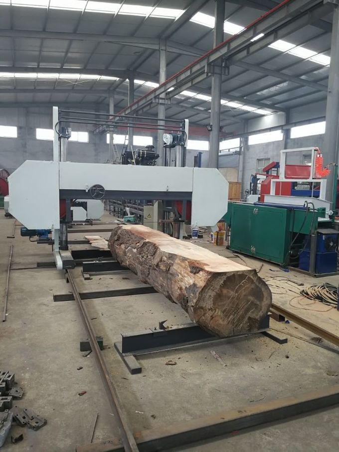 China Large Size Heavy Duty Wood Horizontal Band Sawmill low cost good quality supply