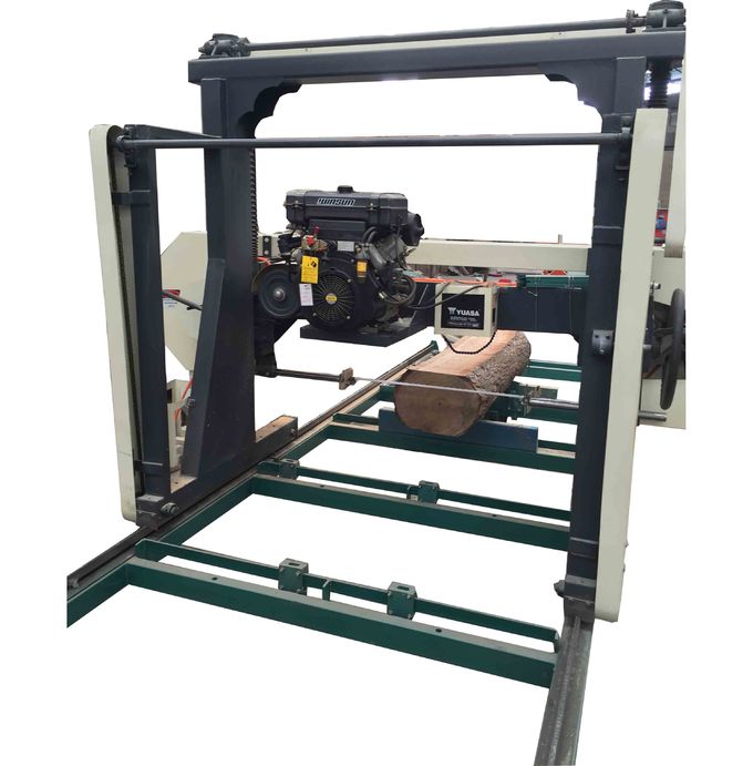 Horizontal band saw machine for wood cutting,portable saw mill,wood