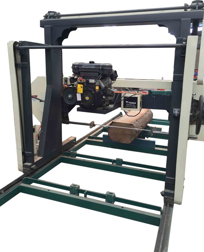 Horizontal wood band saw / portable Horizontal bandsaw mill diesel powered