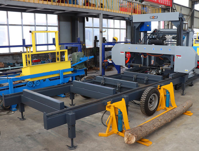 Portable Lumber Band Saw Woodworking Horizontal Log Bandsaw Mill