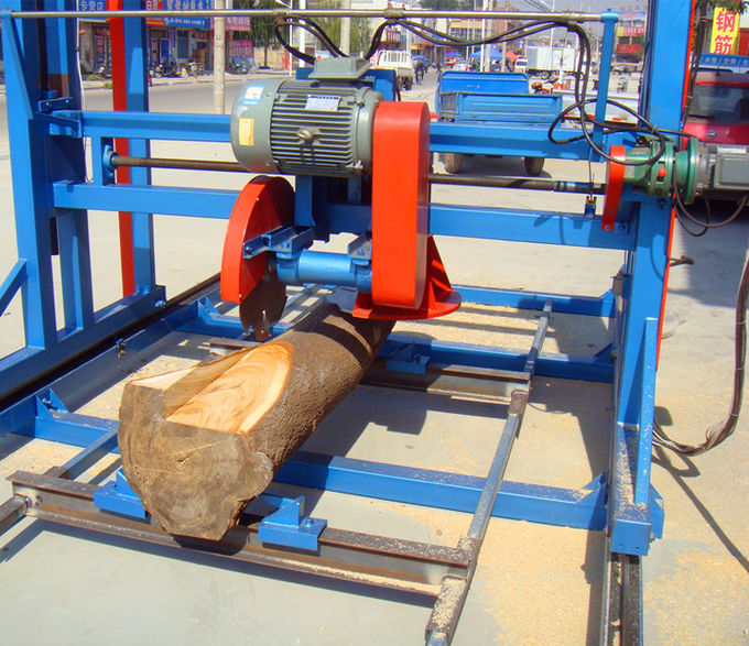 Electric Circular Saw Twin Cut Saw Portable Swing Blade Sawmill, Wood