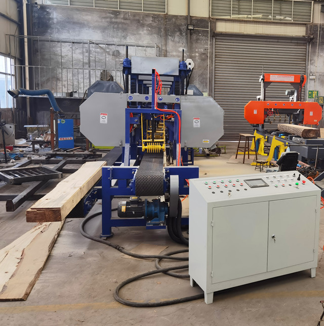 6 Heads multiple Horizontal Resaw Band Saws For Large Wood Cants /wood